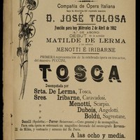 23-Teatro San Fernando. Compañía de ópera italiana de José Tolosa. 1902/04/02 ©ICAS-SAHP, Archivo Municipal de Sevilla