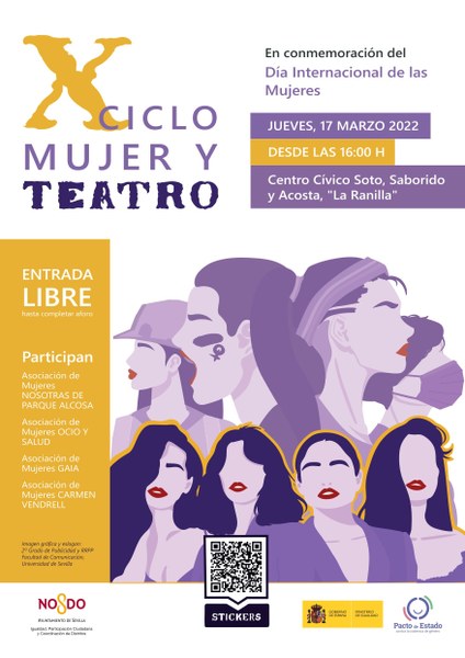 CARTEL X CICLO MUJER Y TEATRO 2022