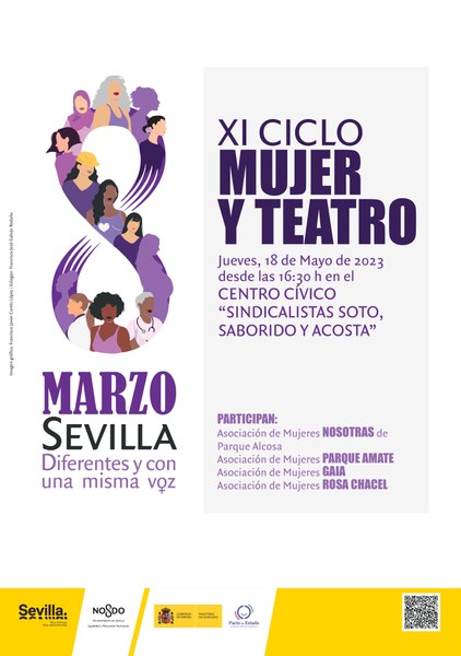 CARTEL XI CICLO MUJER Y TEATRO 2023